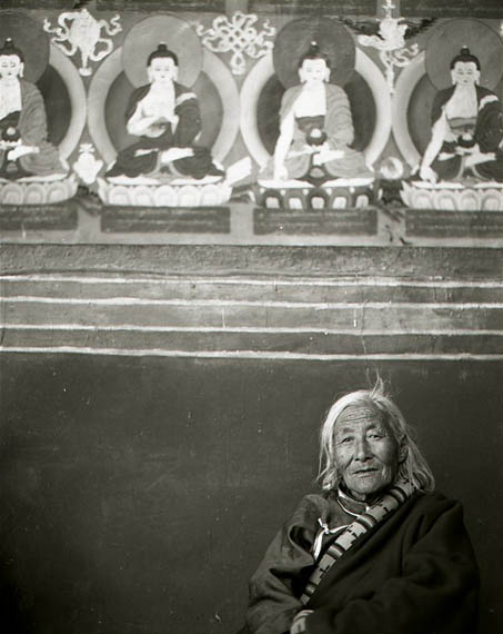 Poutnk v kltee v Tibetu